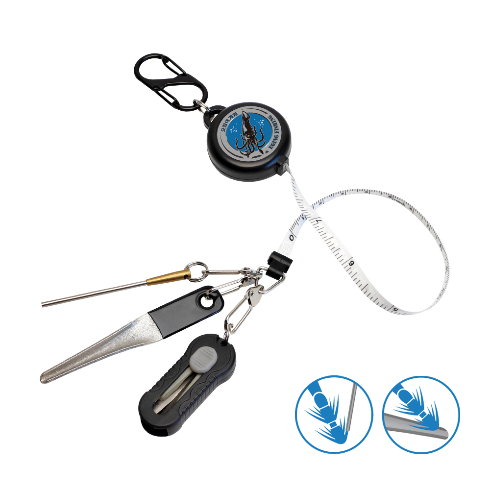 Fishing Hook Sharpener - Набор для рыбалки 4-в-1: ретрактор, рулетка