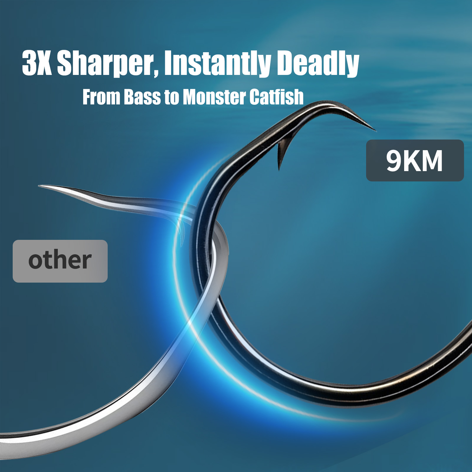 Рыболовный круглый крючок 9 км – обзор и цена Fishing Hook Offset