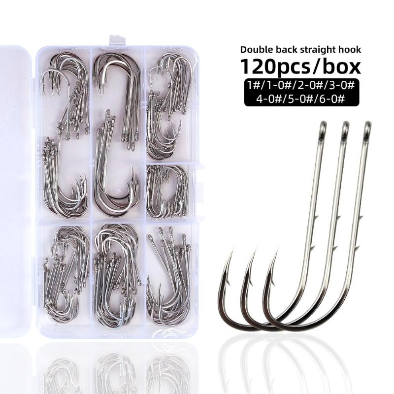 Набор из 120 прочных офсетных  – обзор и цена Fishing Hook Offset