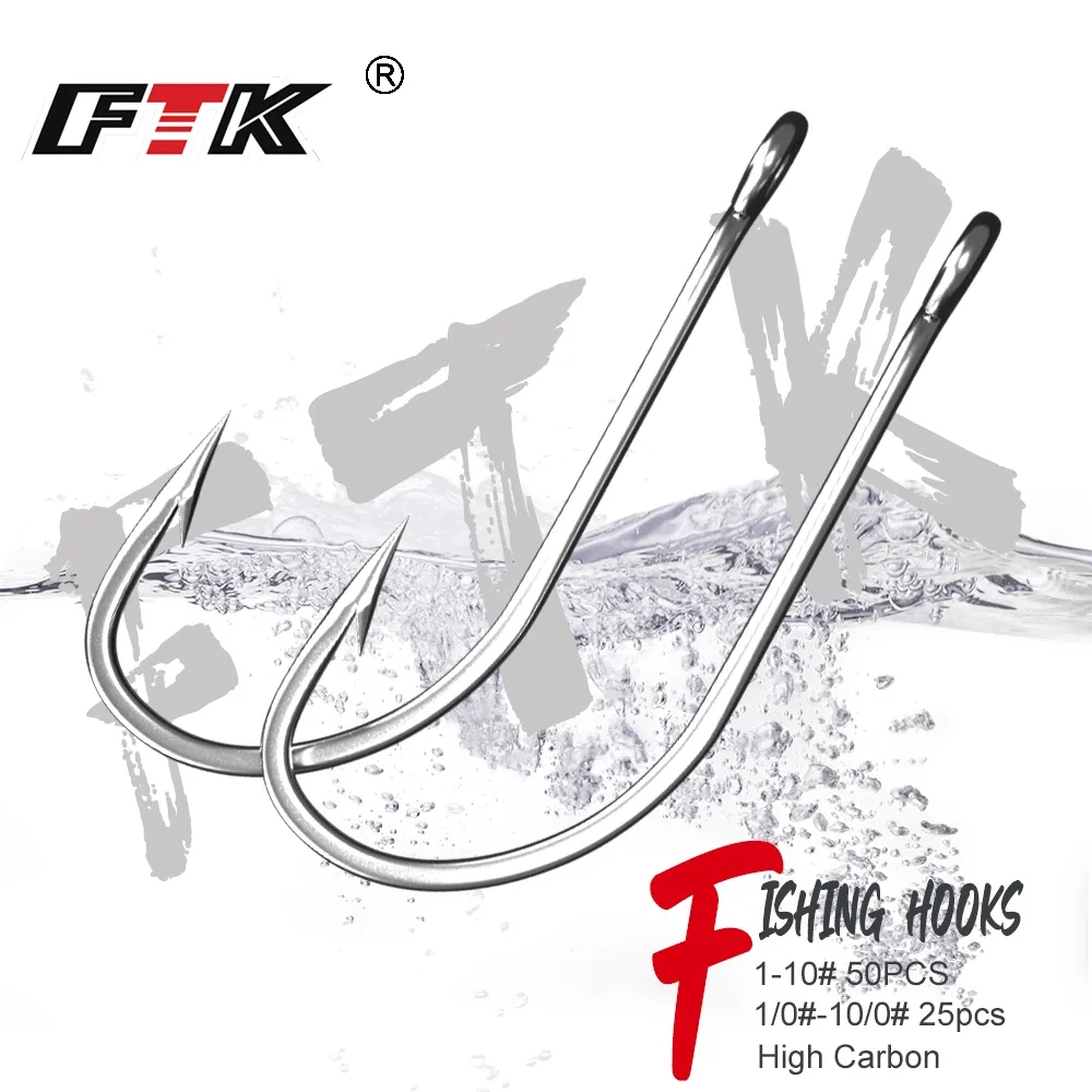 Рыболовные крючки FTK 1-10 # 5 – обзор и цена Fishing Hook Offset