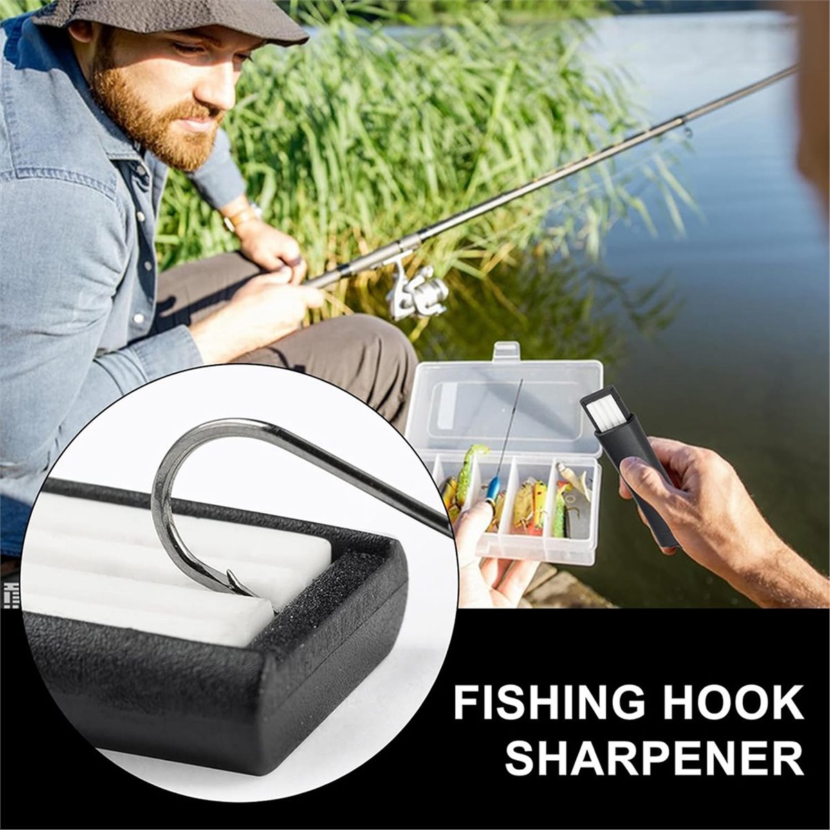 Точилка для рыболовных крючков – обзор и цена Fishing Hook Box